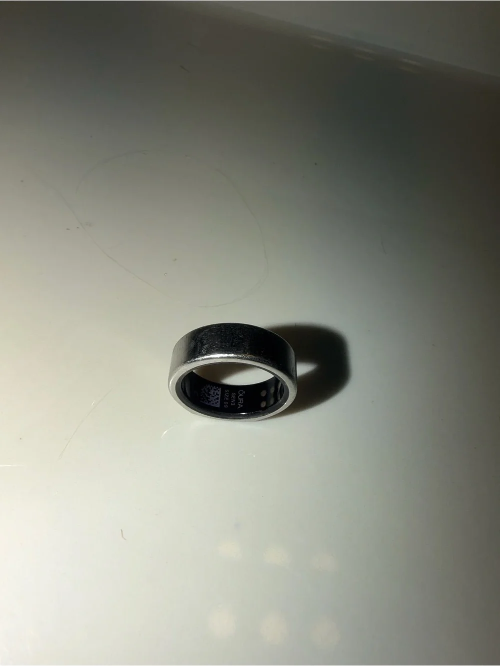 SZ 9 GEN 3 SILVER OURA RING